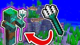 How to Get a TRIDENT in Minecraft 120 How to Find a Trident Tutorial [upl. by Aninnaig]