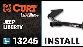 Trailer Hitch Install CURT 13245 on 2012 Jeep Liberty [upl. by Hadnama735]