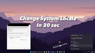 How to change system locale in 20 sec [upl. by Farwell823]