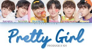 PRODUCE X 101 Crayon Pastel 크레파스  Pretty Girl 이뻐 이뻐 Color Coded HANROMENG Lyrics [upl. by Perkins]