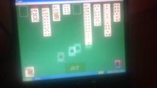 Spider solitaire gameplay on windows xp [upl. by Jariv]