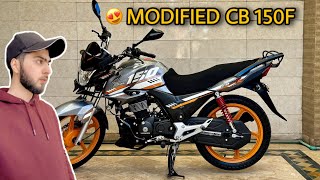 A Modified Honda CB 150F 2024 Model  Detailed Review Modification Cost amp Specs [upl. by Tri296]