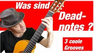 Spielen mit Deadnotes  Gitarre lernen 🎸 [upl. by Siroved]