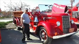 Jim Shows Us His Rare 1941 Mack ED Firetruck [upl. by Yroc909]