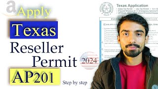 How to get a Texas Resellers Permit or Certificate  Offline  2024 [upl. by Manuel]