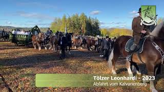 2023 TÃ¶lzer Leonhardi  Abfahrt vom Kalvarienberg [upl. by Norehc]