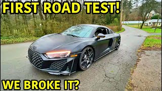 Rebuilding A Wrecked 2020 TWIN TURBO Audi R8 Part 6 [upl. by Aubigny]