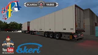 ETS2 v132 Ekeri Tandem Trailers Addon Best Class Trailer [upl. by Medina]