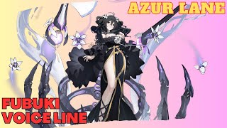 AZUR LANE x SENRAN KAGURA  Battleship Fubuki Voice Line quot Japanese Audio quot [upl. by Ivana]