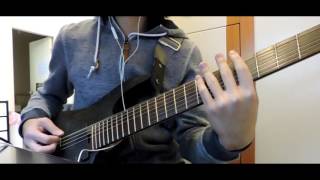 AVERSIONS CROWNOphiophagy guitar cover with tabsIbanez RGIF7 [upl. by Keifer]