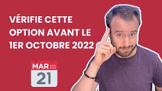 Versement libératoire  vérifie cette option avant le 1er octobre 2022 [upl. by Esma]