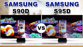 Samsung S90D  OLED TV vs Samsung S95D  OLED TV  Samsung TVs at CES 2024 [upl. by Eibob4]