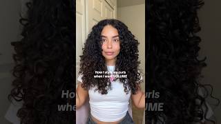 Voluminous curly hair routine 💖 [upl. by Zebaj]