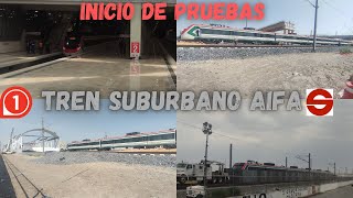 ¡Llego el primer TREN SUBURBANO al AIFA [upl. by Fahland]