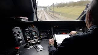 Eurostar drivers eye view travelling at 300 KPH [upl. by Clougher]