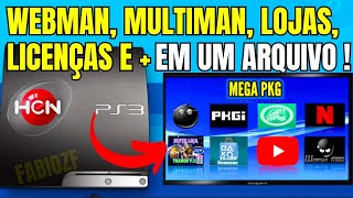 COMO INSTALAR WEBMAN MULTIMAN 15 MIL LICENÃ‡AS LOJAS E MAIS DIRETO DO PS3 HEN 490  2024 [upl. by Apgar]