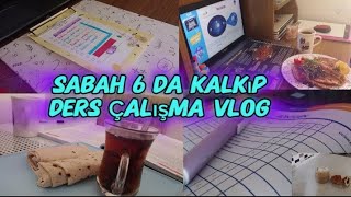 Sabah 6 da Kalkıp Ders Çalışma Bir günlük Vlog 👍lgsyehazırlık lgs2025krakademiposternot [upl. by Varion]