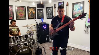 311  Amber bass cover and kinda drums [upl. by Nancee]