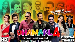 Dhamal Muvie 4 official trailer Ajay Devgan Kajol Arshad Warsi Sara Ali Khan Sanjay Dutt [upl. by Ninerb]