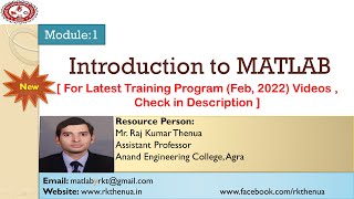 Lecture1 Introduction to MATLAB in HindiUrdu [upl. by Ayerf]