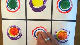 Preschool Printing Lesson with Wassily Kandinsky [upl. by Paver50]