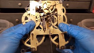 E Ingraham Mantel Clock Restoration Part 3 [upl. by Nakasuji310]