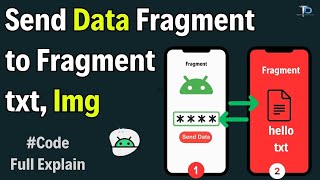 Pass  Send Data from one Fragment to Another Fragment in Android Studio [upl. by Luapsemaj]