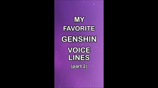 My FAV GenshinImpact voice lines 🤩 Part 2 genshinvoicelines itto baal klee gorou rosaria [upl. by Laura]