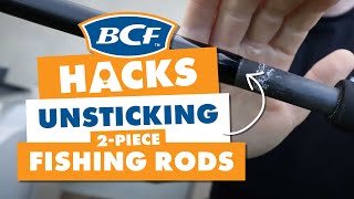 Unsticking a 2 Piece Fishing Rod  BCF How To [upl. by Nilknarf]