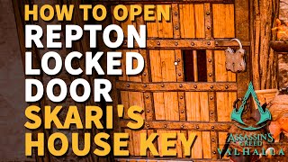 How to open Repton Locked Door Skari Key Assassins Creed Valhalla [upl. by Inahteb]