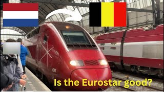 Amsterdam to Brussels Eurostar first class [upl. by Ettenaej]