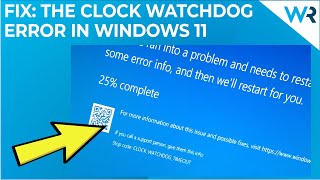 How to Fix the Clock Watchdog Timeout Error in Windows 11 [upl. by Otreblon]