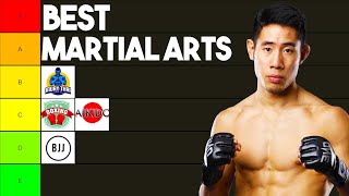 Best Martial Arts Ranked By PRO MMA Fighter [upl. by Aisenet]