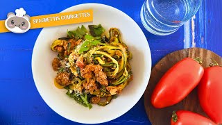 Spaghettis de courgette façon bolognaise [upl. by Laemsi]