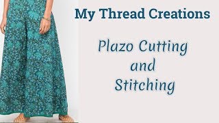 DIY Plazo cutting and stitching in 10 easy steps MTC [upl. by Hughmanick]