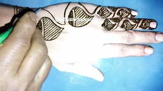 karwa chauth 2024 special mehndi designvery easy backhand mehndi designstylish simple mehndidesign [upl. by Haldas]