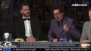 Pat McAfee Show  Mad Mel PUNCHES table after Packers draft pick [upl. by Micheal]