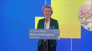 Bosnia and Herzegovina Your future is Europe President von der Leyen in BiH [upl. by Eillam]