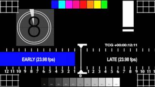 Audio Video Sync Test amp Calibration 23976fps [upl. by Macguiness714]