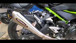 2020 kawasaki z400 with hindle exhaust [upl. by Lasala633]