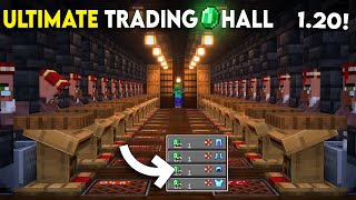 Minecraft Mega Villagers Trading Hall Tutorial  1 Emerald Villagers Trading Hall 121 [upl. by Anilasor76]