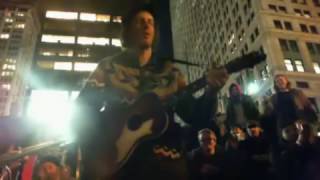 20111006 Occupy Wall Street New York NY  Jeff Mangum LiveVideo [upl. by Adnaluy]