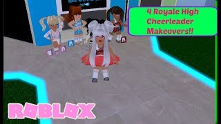 4 ROYALE HIGH CHEERLEADER MAKEOVERS [upl. by Ramin]