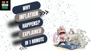 Inflation Explained Why things get expensive Explained in 1 minute [upl. by Justicz]