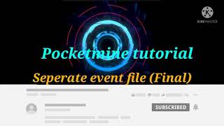 Pocketmine tutorial FINAL Seperate event file [upl. by Ardnnaed407]