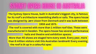 Sydney Opera House in AustraliahttpswwwyoutubecomENGLISHDATTVfeatured2024 [upl. by Daisie]