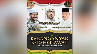 AZZAHIR BERSHOLAWAT dalam rangka Safari Maulid di Alunalun Karanganyar 3 November 2023 [upl. by Ettenowtna]