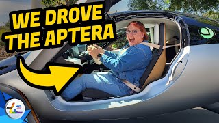 We Had The Chance To Drive The Aptera Gamma Prototype Solar Electric Car Heres What Happened [upl. by Nalek]