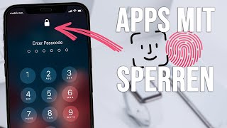 iPhone Apps sperren mit Face ID oder Fingerabdruck 2022 [upl. by Nana]