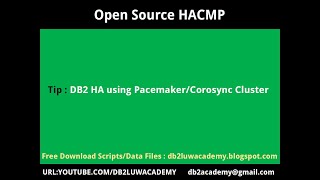 HACMP Tutorial Part 2  DB2HA using Pacemaker Corosync Cluster [upl. by Lamrouex]